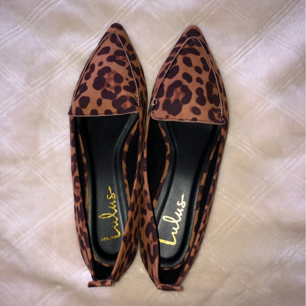 NIB Lulu’s Emmy Loafers Flats Leopard Size 8.5 Women’s